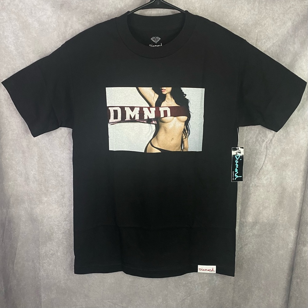 Diamond Supply Co. DMND Jenny Tee Black Graphic Print T-Shirt Size Small